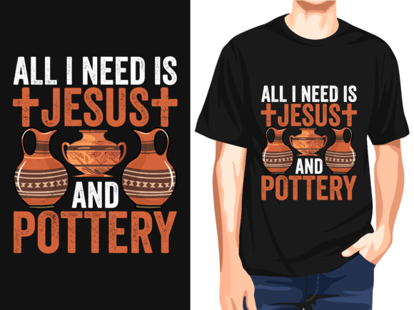 All I Need is Jesus and Pottery Vector