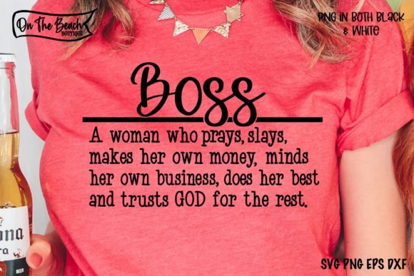 Boss SVG Christian Quote SVG PNG