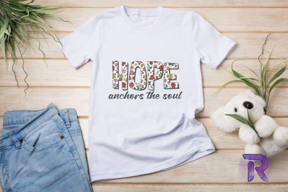 Christian Hope Anchors the Soul PNG for T-Shirt Designs
