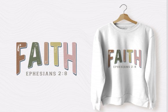 Christian SVG Faith Ephesians 2 8 T-Shirt Designs