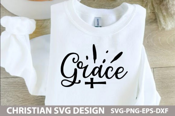 Grace, Christian Svg Design for T-Shirt Designs