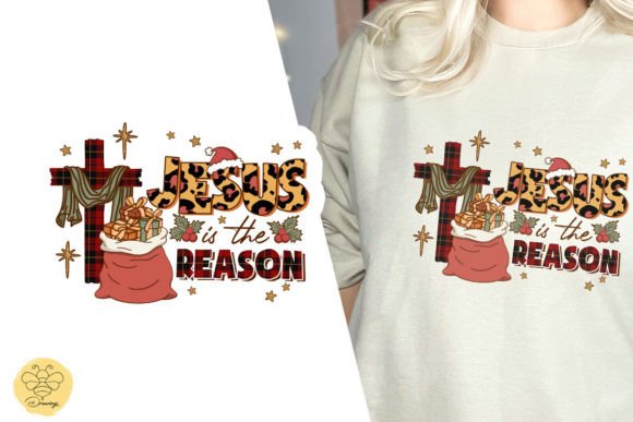 Jesus is the Reason Christmas Jesus PNG for T-Shirt Designs