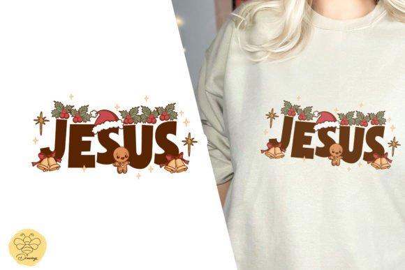 Jesus Retro Christmas PNG for T-Shirt Designs