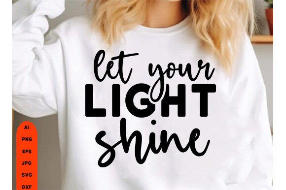 Let Your Light Shine Jesus SVG