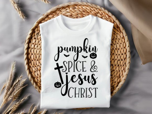 Pumpkin Spice and Jesus SVG T-Shirt