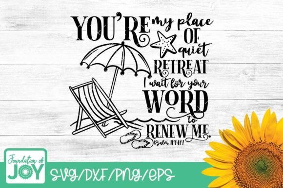 Quiet Retreat: Christian Summer Svg T-Shirt Designs