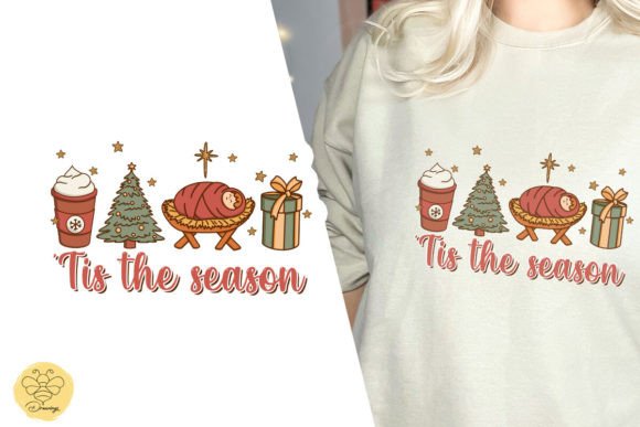 Tis the Season Christmas Jesus PNG for T-Shirt Designs